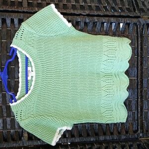 Speechless Short Sleeve Girls Mint Green Knit Top SZ M/10